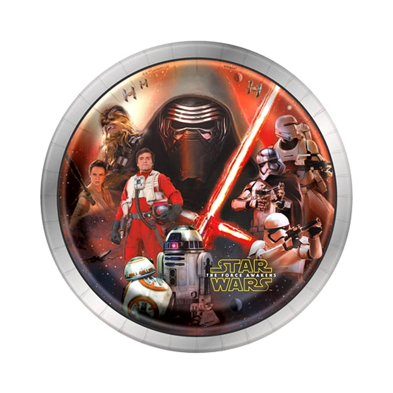 Piatti Da Dessert USA Unique Star Wars Episodio IX Rotondo, Confezione Da 8 Pezzi, Per Feste A Tema, Monouso - 5