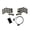 Keyboard kit white B, variant on Cheapino V2 Wired Split Keyboard Hot Swap Vial Ergonomic Mechanical Keyboard Game MX Switches QMK Firmware Pre-soldered DIY Kit