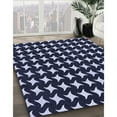 thumbnail image 3 of Ahgly Company Tapis d'Intérieur Lavables en Machine, Ronds de Transition Bleu-Violet Clair, Ronds de 8 Pi, 3 of 7