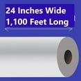 thumbnail image 2 of White Freezer Paper 40 lb, 1 Roll/Carton Bleached, 1-Side Polyethylene Coated, Kraft Wrapping Paper – Made in the USA (24" x 1100'), 2 of 3