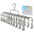 thumbnail image 1 of ZOUBAOQ Load-bearing Multi Clip Drying Rack Household Drying Racks Quick Drying Windproof Drying Rack Rust Prevention Lightweight Thicken Foldable Clothes Drying Rack Small Unit Balcony, 1 of 8