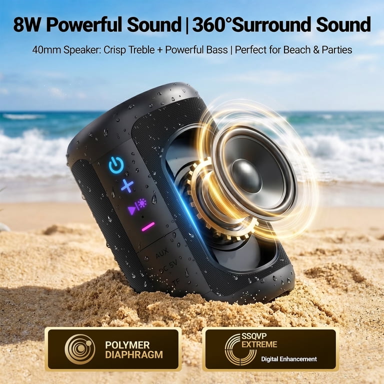 VEATOOL S16 Bluetooth Speaker - Black photo 3