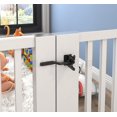 thumbnail image 3 of Cerradura de puerta automática negra con descuento, cerradura automática para jardín, pestillo con 6 tornillos para patio/jardín/puerta, 3 of 5