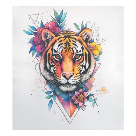 

Dishwasher Magnetic Sticker 23x26 Inch Refrigerator Magnetic Sticker Washing Machine Magnetic Sticker Kitchen Panel Magnetic Sticker Home Decor Color Art Tiger