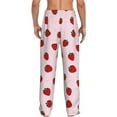 thumbnail image 2 of Bixox Men's Strawberry Patterned Pajama Pants with Pockets Lounge Clothes for Home, 2 of 5