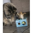 thumbnail image 3 of SmartyKat Twirl 'n Peek Electronic Motion Cat Toy with Feathers, Blue, 3 of 12