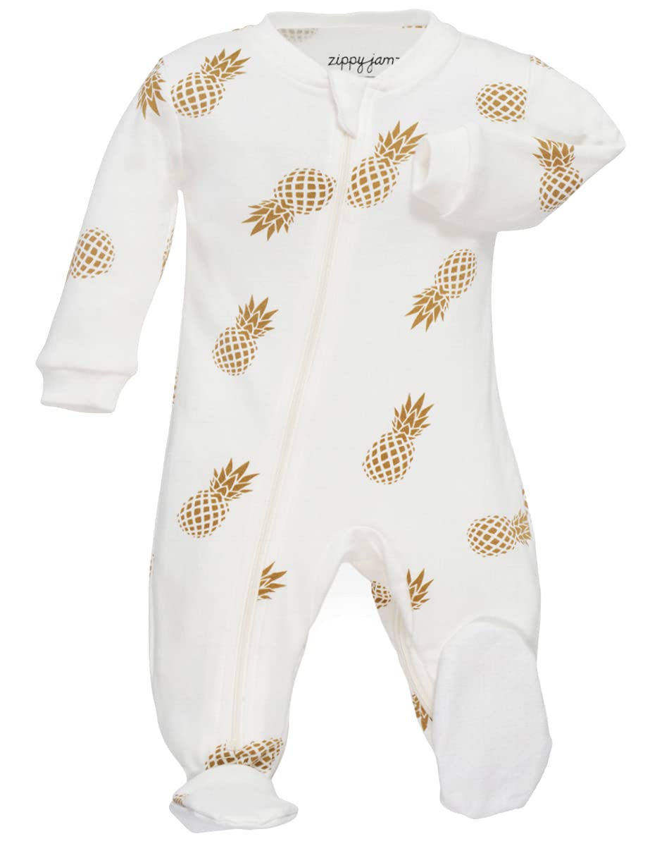 zippyjamz Zipper Organic Sleeper Footed Onesies Sleeper Baby Pajamas