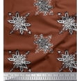 thumbnail image 1 of Soimoi Poly Georgette Fabric Floral Block Decor Fabric Printed Yard 42 Inch Wide, 1 of 3