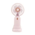 thumbnail image 3 of Ventilador portátil de mano, sacapuntas, recargable por USB, silencioso, mini ventilador personal rosa, 3 of 9