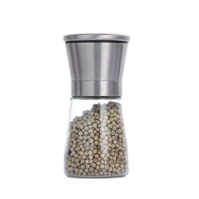 Molinillo de sal y pimienta con grosor ajustable, núcleo de molienda de acero al carbono, molinillo de especias, molinillo de condimentos de cocina moderno para cocinar barbacoa
