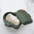 thumbnail image 5 of Qholemyo Compact Portable Soap Box With Drainage Tray Soap Container For Bathroom Travel And Kitchen Strong Plastic Material Easy To Clean And Store Bar Soap Case, 5 of 6