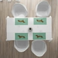 thumbnail image 3 of Ambesonne Dachshund Place Mats Set of 4, Detailed Puppy Design, Standard Size, Turquoise Brown Black, 3 of 4