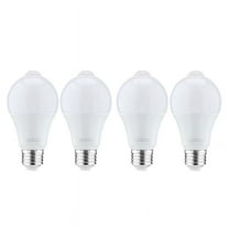 4X 12W Motion Sensor Light Bulb,Outdoor/Indoor Movement Activated Security LED Bulb,1000LM,E26/B22,3500K Warm White