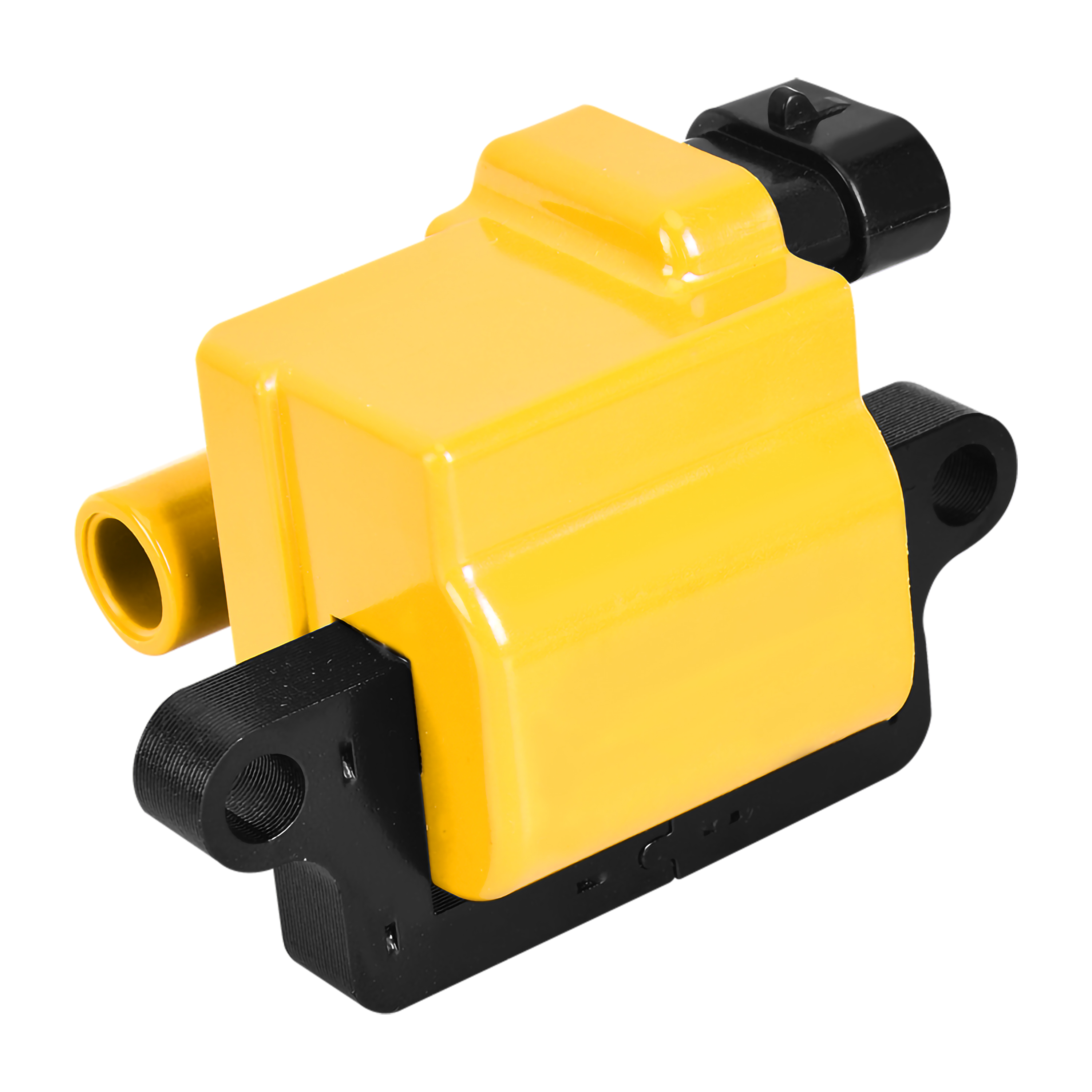 Set of 8 ISA Yellow Square Ignition Coil Pack Compatible with Cadillac GMC Chevrolet Hummer Savana 1500 2500 3500 Silverado Escalade Express SSR Tahoe Yukon H2 V8 Replacement for UF271 D581 12558693