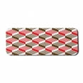 thumbnail image 1 of Abstract Computer Mouse Pad, Vintage Dimension Background Geometric Squares Digital Design, Rectangle Non-Slip Rubber Mousepad Large, 31" x 12" Gaming Size, Chocolate Scarlet White, by Ambesonne, 1 of 2