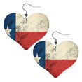 thumbnail image 6 of Leather Heart Earrings Dangle For Women Texas Flag Distressed Love Earrings Drop For Women, 6 of 6