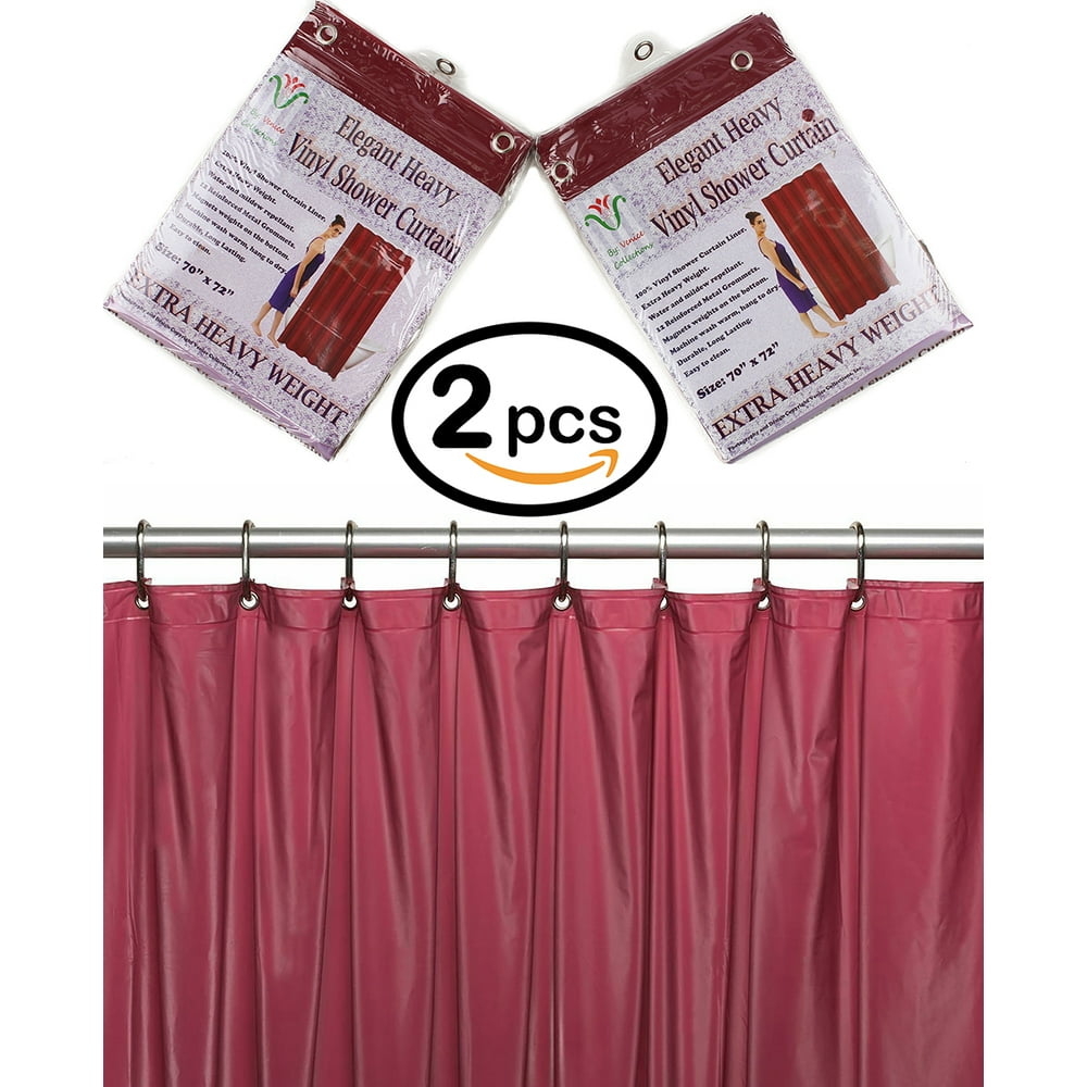 Venice Elegant Home Heavy Duty Vinyl Shower Curtain Liner With 12 Metal