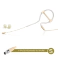 thumbnail image 1 of Micro-casque Beige à Oreillette Unique Microphone 3,5 mm 3 Broches 4 Broches Prise Xlr, 1 of 1