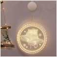 thumbnail image 1 of PENGXIANG Santa Claus Window Lights Add Great Christmas Vibe for Flat Dormitory Decoration, 1 of 2