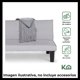 thumbnail image 3 of Sofa Cama Plegable Kingshouse Individual Gris Claro, 3 of 10
