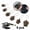 coffee, variant on 6pcs Instant Zipper Universal Instant Fix Zipper Repair Kit Replacement Zip Slider Teeth Rescue New Design for Sew Zipper Slider