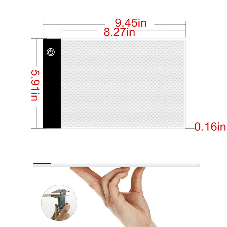 LWITHSZG A3 Light Pad, USB Powered Light Box Stepless Dimmable Light Board  for Tracing, Rechargeable LED Copy Board for Animation ,Diamond Painting,  Sketching 