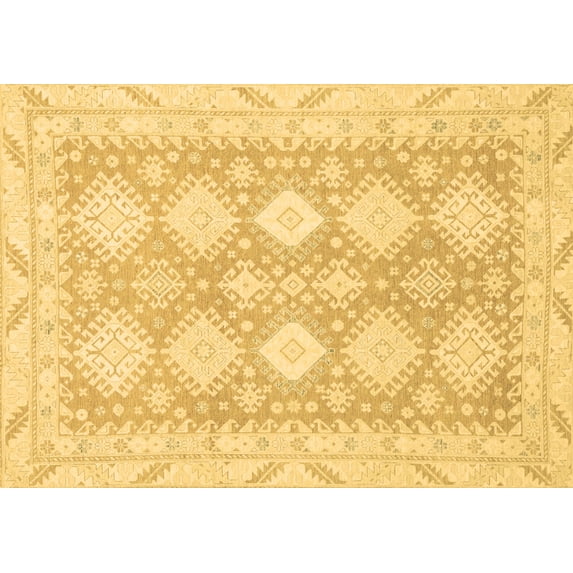 Ahgly Company Indoor Rectangle Abstract Brown Modern Area Rugs, 6' x 9'