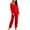 Red, variant on HUJlwoi Modal Lounge Sets Women Lace 2 Piece Puff Long Sleeve Pajama Sets with Long Pants Soft Simple Solid Color Ladies Sleepwear