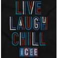 thumbnail image 2 of Live Laugh Chill Icee Logo Retro Hoodie Sweatshirt Women Men Brisco Brands S, 2 of 6
