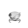 thumbnail image 2 of Crab Condiment Serving 3 Piece Set Polished Aluminum 7 Inch, 2 of 3