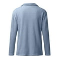 thumbnail image 3 of Cuoff Womens Fashion Sweaters for Women Plus Size Autumn And Winter Casual Loose Solid Color Stitching Long-sleeved Stand Collar Half Pullover Knit Top Sweatshirts for Women Khaki 4X, 3 of 5