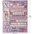 thumbnail image 2 of LHSHID 50th Family Birthday Blanket Idea Gift 60x80in, 2 of 7