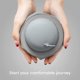 thumbnail image 5 of Inflatable travel pillow, air cushion for the neck, light and cool fabric, self-pumping + eye mask + earphones + reusable bag 【Grey】, 5 of 5