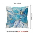 thumbnail image 4 of Blue Floral Throw Pillow Covers Light Blue Gold Floral Decorative Spring Summer Farmhouse Vintage Watercolor Pillowcases  for Couch Indoor Bedroom Decor, 4 of 7
