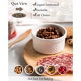 thumbnail image 7 of 16 oz Lidded Ramekins Set of 4, Oven Safe Porcelain Baking Dishes with Embossed Design, 7 of 7