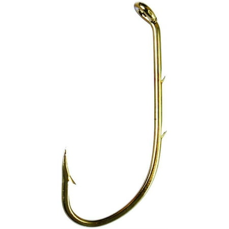 UPC: 0047708055765 | Eagle Claw 181FH-1 Baitholder Fishing Hook Size 1 Curved/Forged 2 Sliced