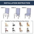 thumbnail image 6 of 4 Pcs Dining Chair Slipcover, High Stretch Removable Washable Chair Seat Protector Cover for Home Party Hotel Wedding Ceremony, 6 of 6