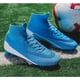 thumbnail image 4 of Cleats Men Soccer Shoes Outdoor Indoor Training Adult Football Shoes Grass Training Match Sport Sneakers Blue 42, 4 of 4