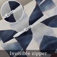 thumbnail image 7 of Navy Blue Burnt Orange Throw Pillow Cover 20 x 26 Inch Decorative Pillow Cover Geometric Retro Abstract Lumbar Pillowcase Seasonal Rectangle Cushion Case for Couch Sofa Bed Living Room, 7 of 7