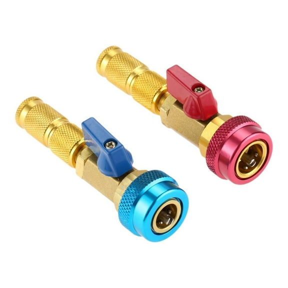 Remover,Tool Set Valve Core Remover Tools Kit Low Pressure Valve Set Car Port Valve 2 Adjustable R134a R12 Valve Service Port Stem Kit Core Quick Remover Air Conditioner Maintenance