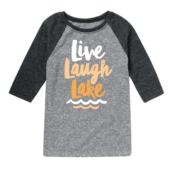 Instant Message - Live Laugh Lake - Toddler And Youth Raglan Graphic T-Shirt