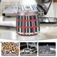 thumbnail image 6 of Yayeee Ashtray with Lid for Cigarette Smokeless Stainless Steel Home Ash Holder, Green Plaid, 6 of 7