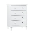 thumbnail image 2 of Classic 4-Drawer Solid Wood Dresser - White, 2 of 12