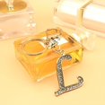 thumbnail image 4 of SURJDE Letter Keychains for Women Purse Charms for Handbags Crystal Initial Alphabet Pendant with Key Rings, 4 of 6