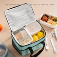 thumbnail image 5 of Lunch Bag Women, Lunch Box Lunch Bag for Women Adult Men, Small Leakproof Cute Lunch Tote Large Capacity Reusable Insulated Cooler Lunch Container for Work/Office/Picnic/Travel-Green, 5 of 9