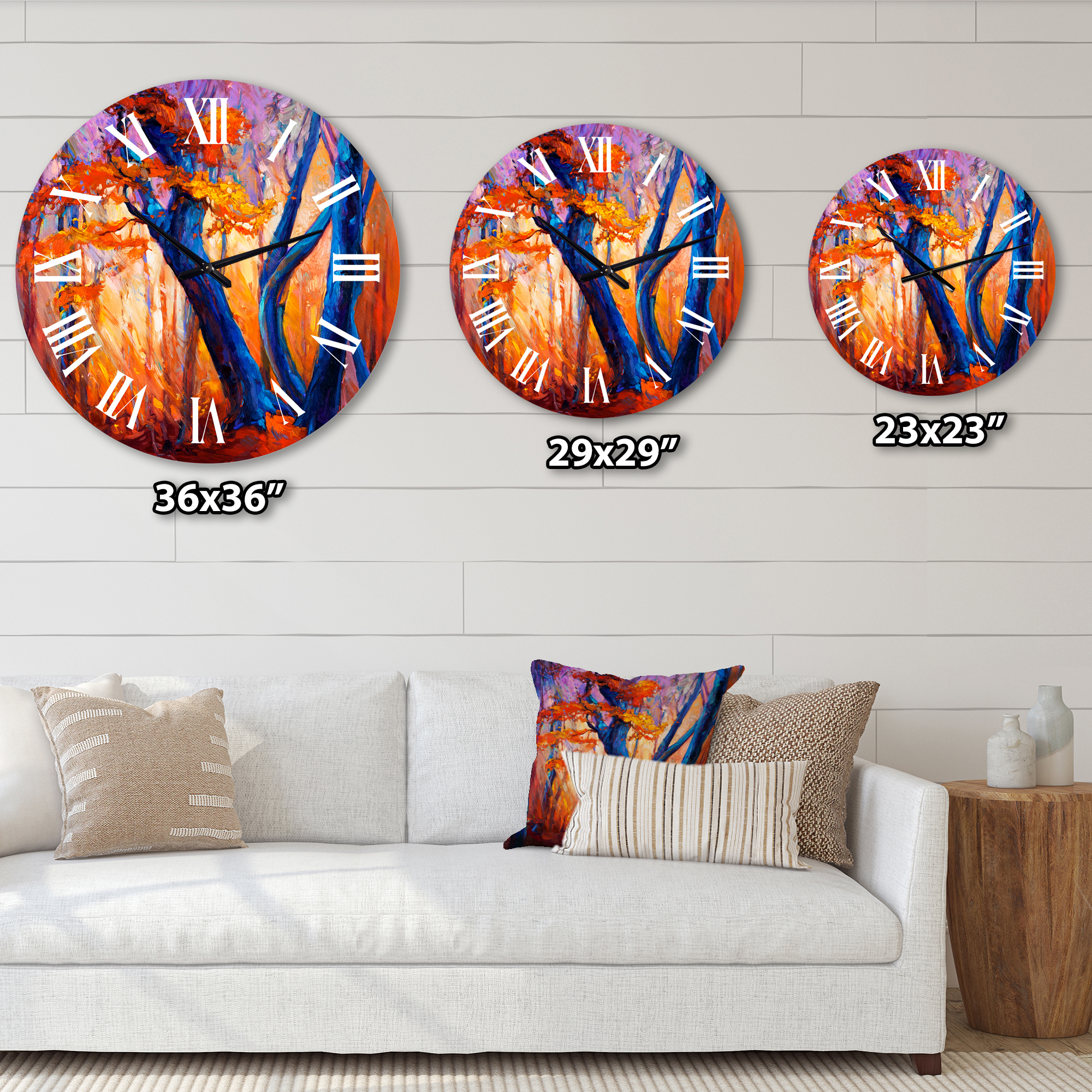 Designart 1 in Farmhouse Wall Clock