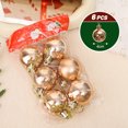 thumbnail image 3 of Bola de Navidad colorida de 4 cm con colgante de purpurina mate para colgar en el árbol, adorno brillante para fiestas navideñas en casa, 3 of 5