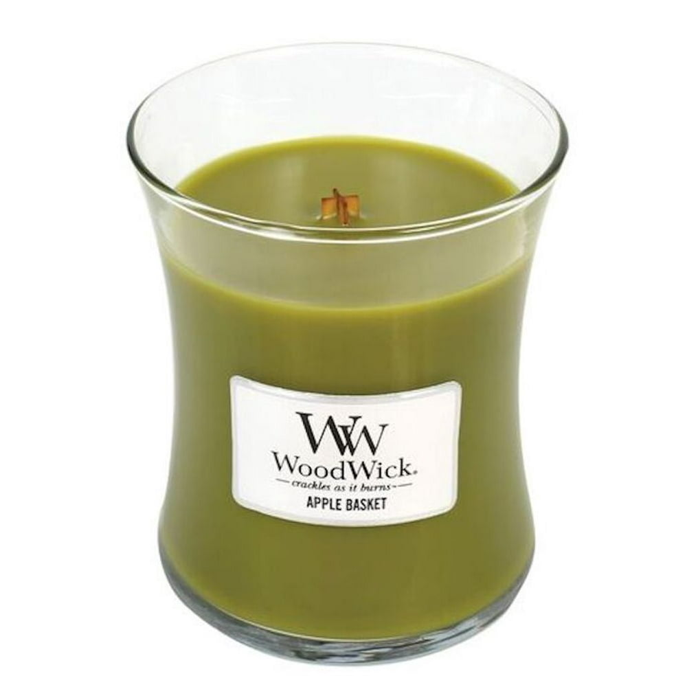 WoodWick Medium Crackling Candle Apple Basket