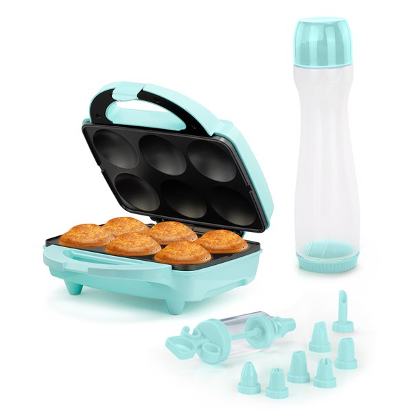Holstein Housewares 6Count Cupcake Maker Kit, Mint