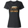 thumbnail image 3 of Inktastic South Dakota Vacation Bear Silhouette Women's T-Shirt, 3 of 5